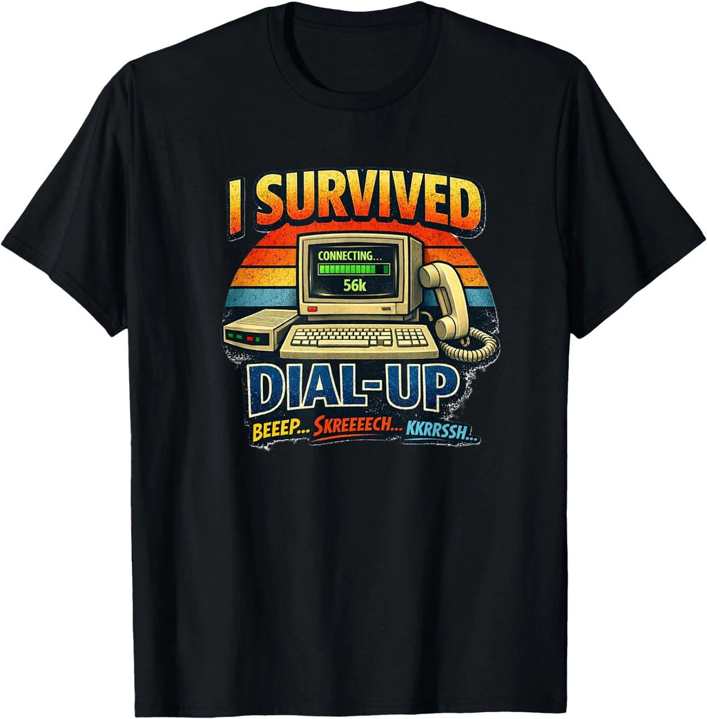 Y2K 'I Survived Dial Up' T-Shirt