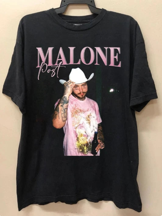 Vintage Post Malone T-Shirt, 90s Rap Music Tee