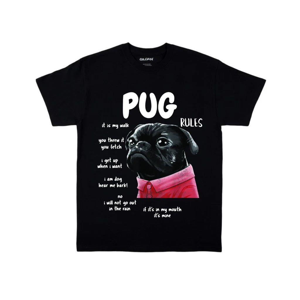 Cute Kawaii Funny Pug Dog Lover Unisex T-Shirt Gift 🐶💖