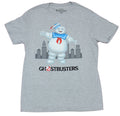Ghostbusters Adult New T-Shirt - Stay Puft Marshmallow Man Over Name