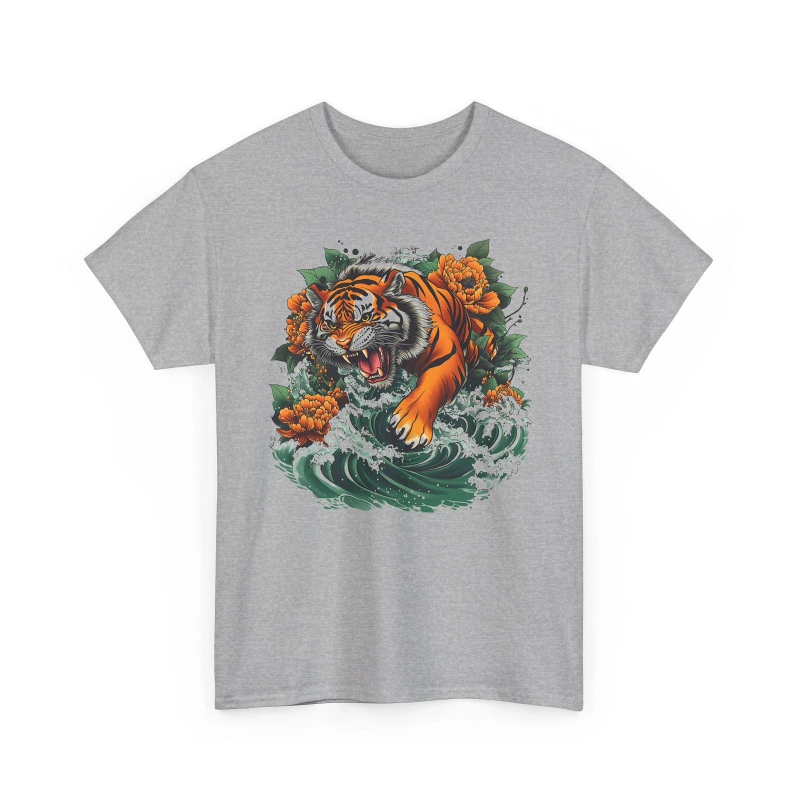 Floral T-Shirt | Lucky Cat Japanese Tee | Kawaii Fortune Shirt