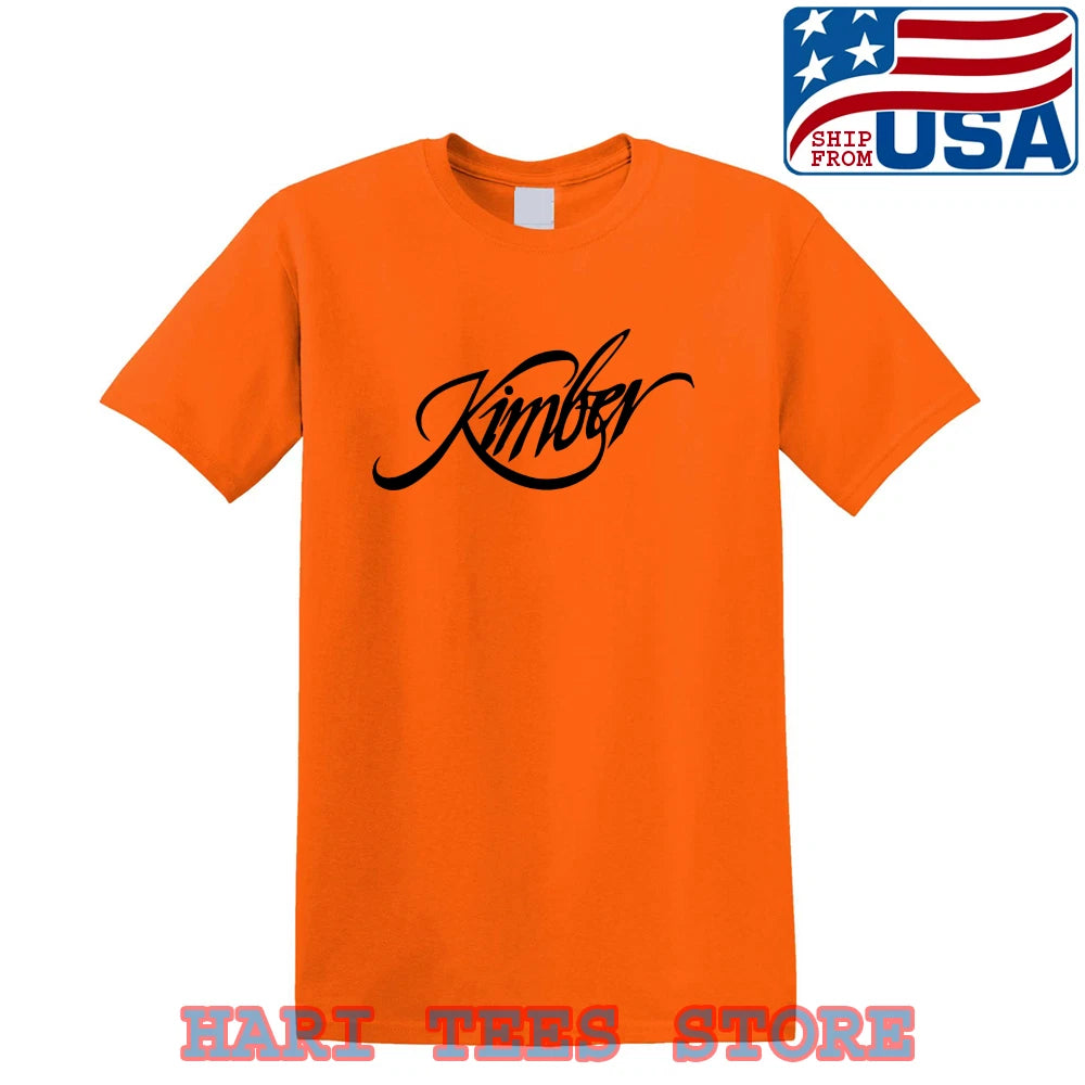 Kimber Guns Firearms Men's Orange Size S to 5XL