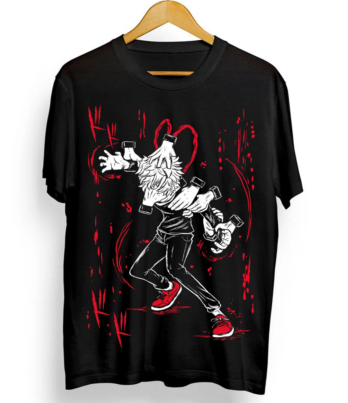 ANIME My Hero Academia TOMURA SHIGARAKI T-Shirt NEW Otaku All Size Black Shirt