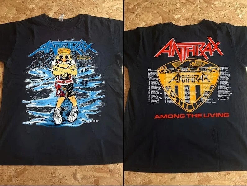 1987 Anthrax Among The Living Tour T-Shirt, Anthrax T-Shirt