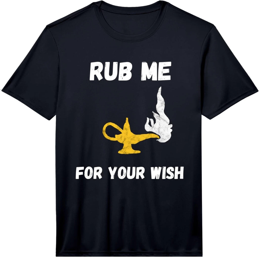 Funny Genie Lamp Rub Me Wishes Aladin Costume Performance T-Shirt
