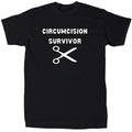 Circumcision Survivor Men’s Funny Novelty T-Shirt - Cotton - Gift - Crew