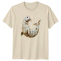 Boho Seal Art T-Shirt Ocean Wildlife Gift For Him And Her