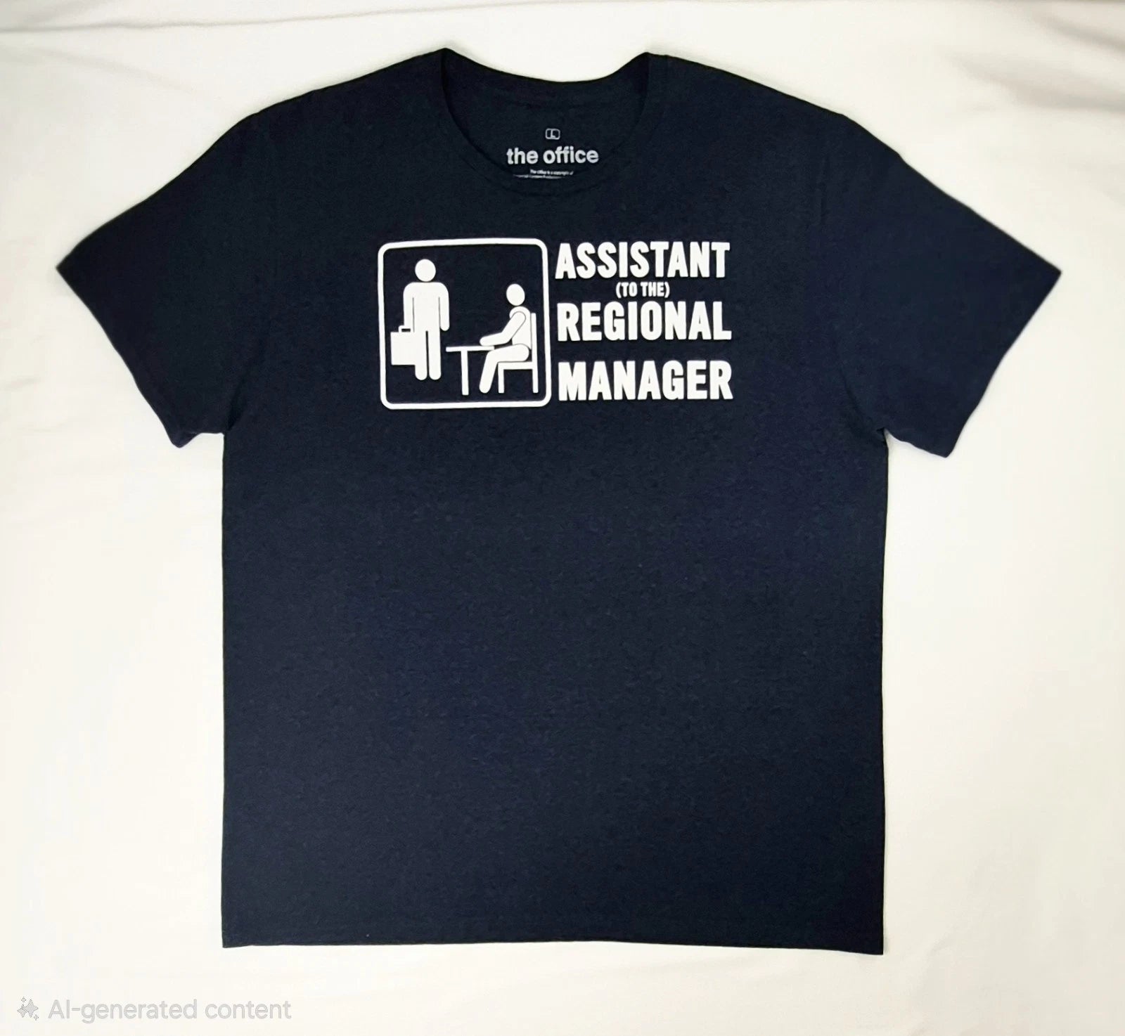 The Office-Assistant to the Regional Manager Navy Blue Cotton T-shirt Men's L