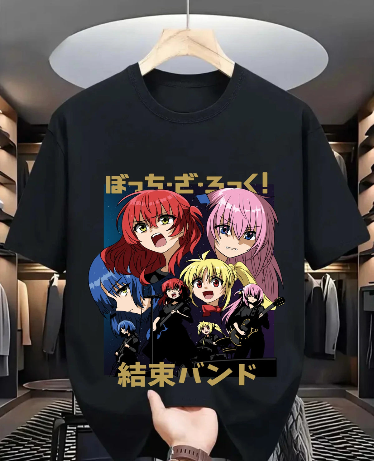 Hitori Gotou Bocchi the Rock T-shirt Kawaii Funny Yamada,Nijika Ijichi Shirt