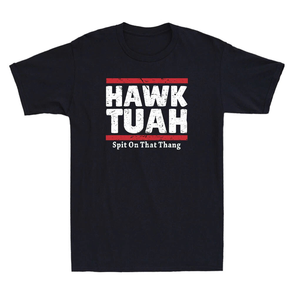 Hawk Tuah Shirt Hawk Tuuh Spit On That Thang Funny Quote Vintage Men's T-Shirt