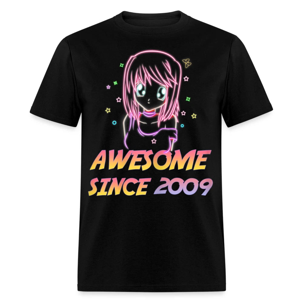 Cute Kawaii Anime Lovers Birthday Gift shirt Awesome since 2009 T-Shirt S-6XL