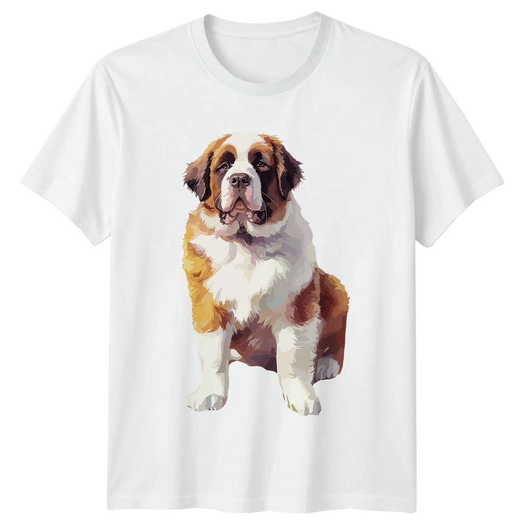 Saint Bernard Dog Lover T-Shirt Gift For Him And Her