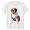 Saint Bernard Dog Lover T-Shirt Gift For Him And Her
