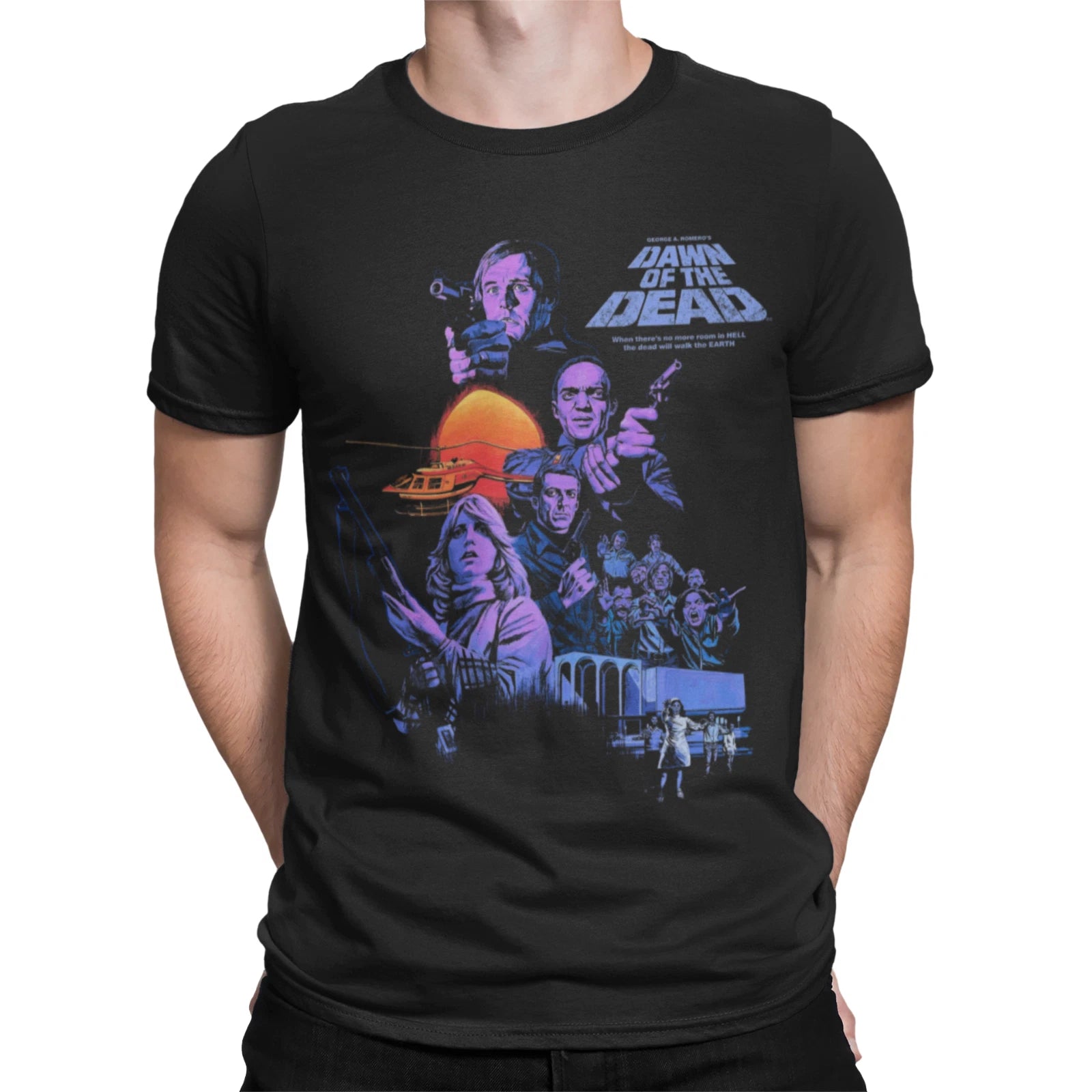 dawn of the dead film movie horror Christmas birthday halloween funny t shirt