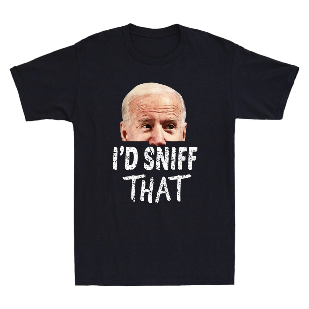I'd Sniff That Funny Political Saying Meme Vintage Men's Short Sleeve T-Shirt