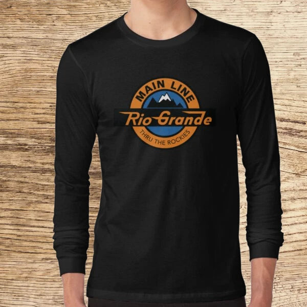 Rio Grande (DRGW) Logo American Long Sleeve T-Shirt Funny Size S to 5XL