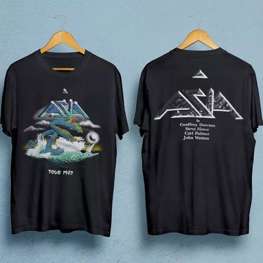 Asia Band tour men t-shirt double-sided black unisex all sizes for fans