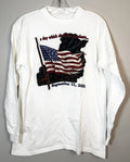 September 11th  Vintage Long Sleeve Tee Shirt Men’s Medium White 2001 Y2K