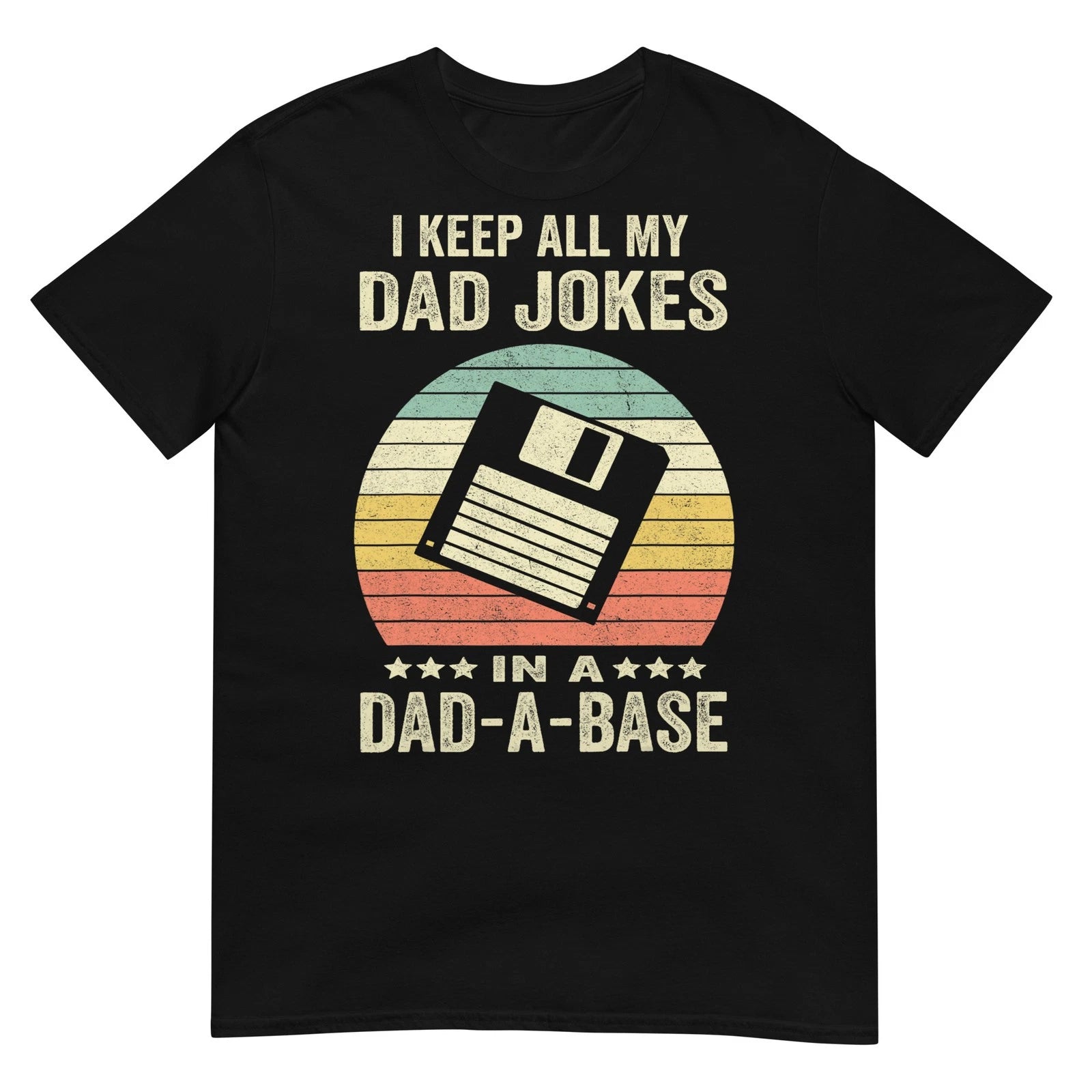 Mens Funny dad Jokes in dad-a-Base Vintage for Father's Day T-Shirt
