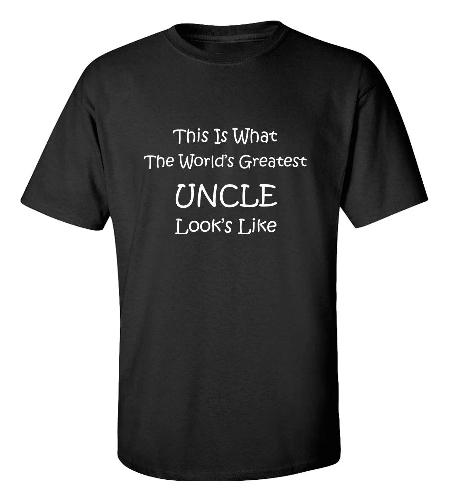 Greatest Uncle T-Shirt Funny Gift Best Uncle Ever Cotton Graphic Tee