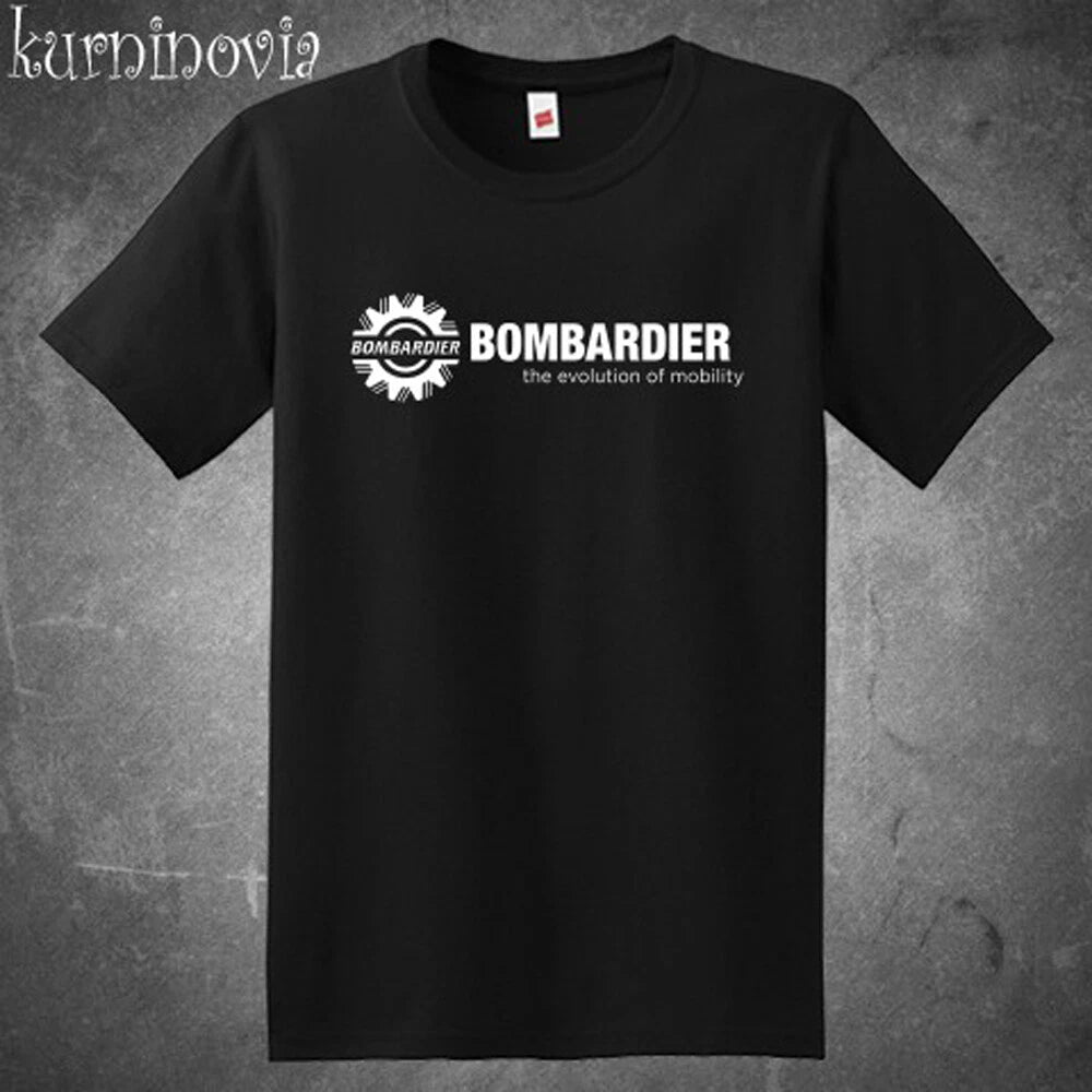 Bombardier Aerospace Aircraft Men's Black Size S to 5XL