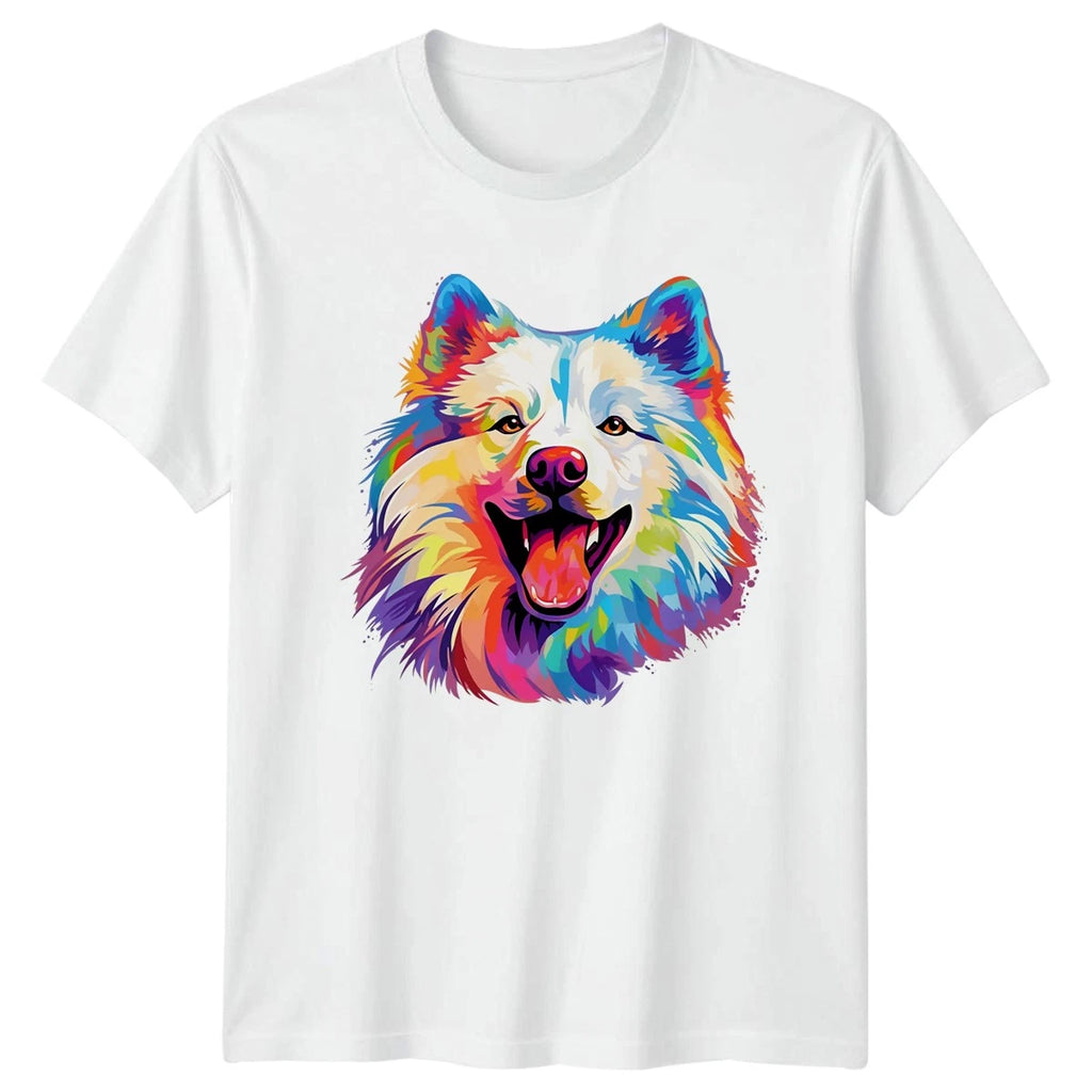 Colorful Samoyed Dog T-Shirt Pet Lover Gift For Him And Her