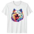 Colorful Samoyed Dog T-Shirt Pet Lover Gift For Him And Her