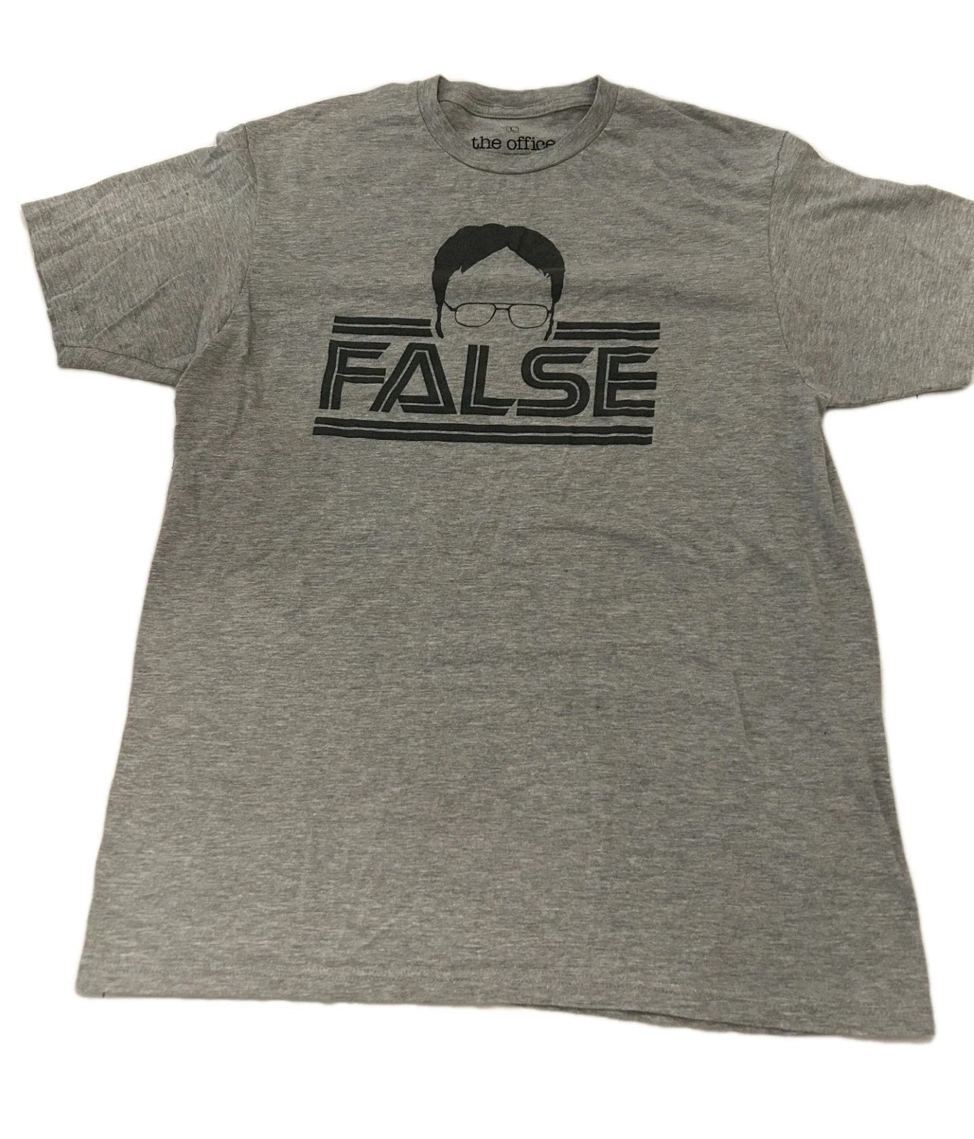 The Office T Shirt Dwight Schrute False Size Large Gray