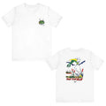 90s Don't Ever Give Up Frog Pelican Water Bird t shirt T - SHIRT