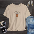 Cute Iced Coffee T-Shirt, Kawaii “On the Rocks” Coffee Lover Graphic Tee