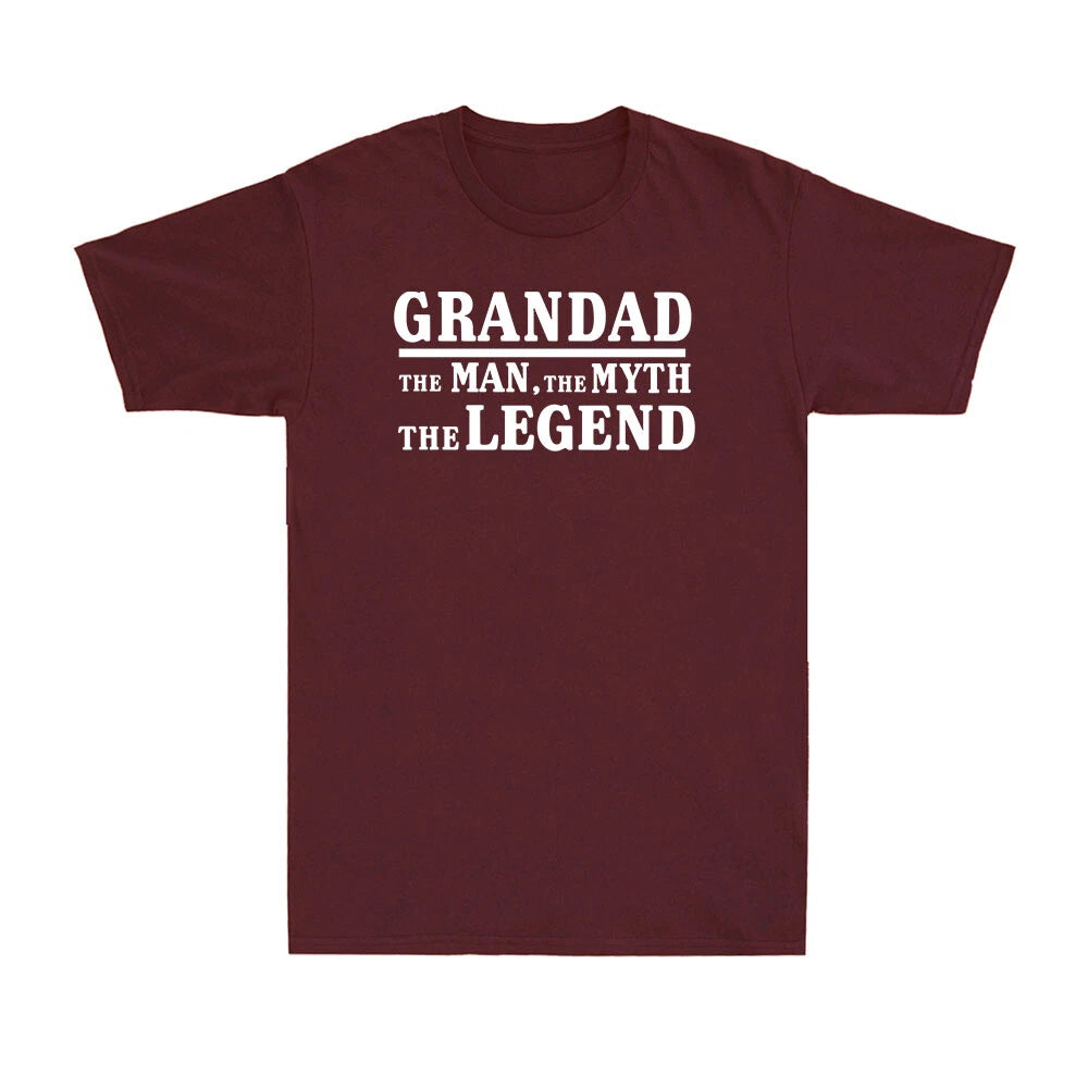 Grandad the Legend The Myth Grandpa Dad Gift Joke Fathers Day Men's T-Shirt