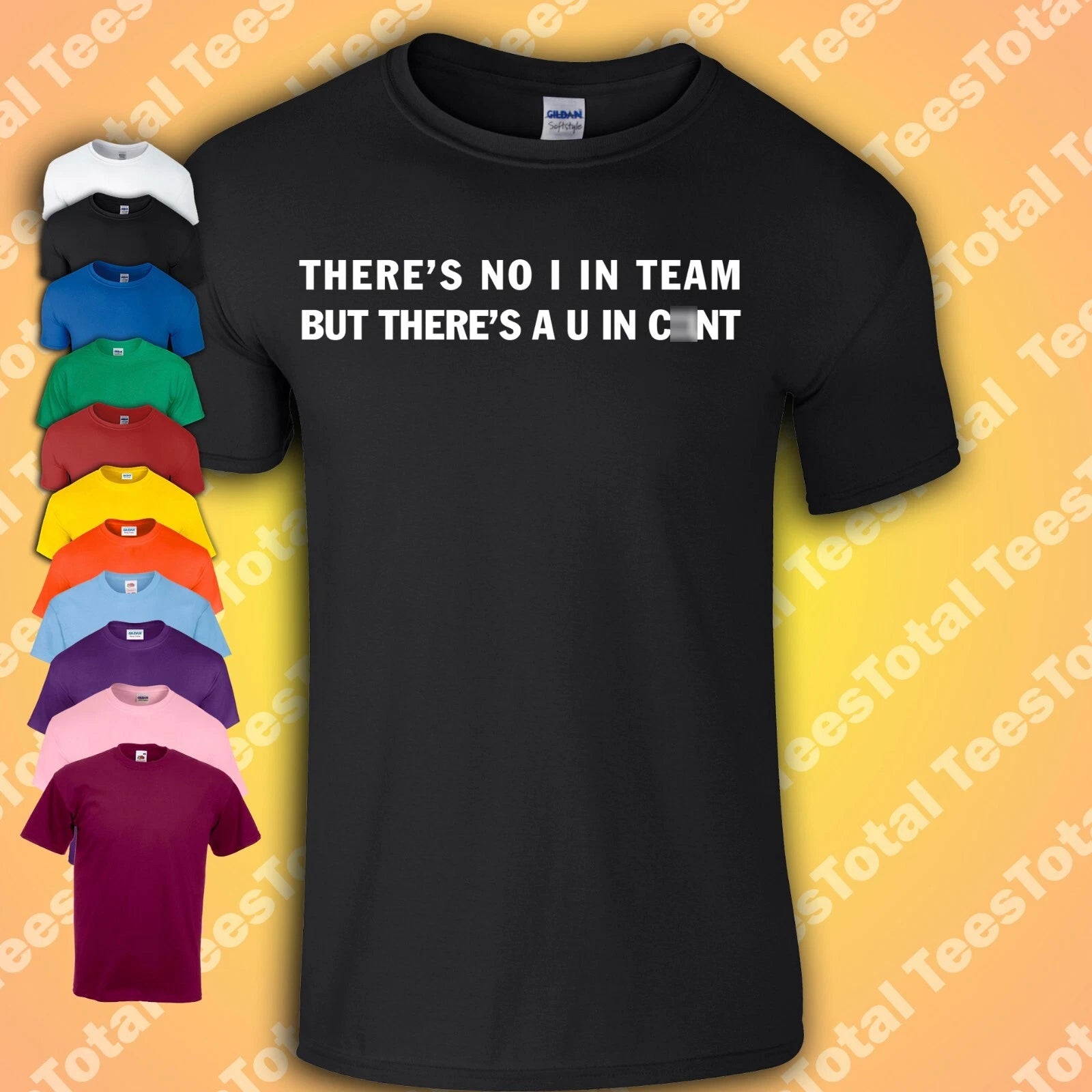 There's No I In Team T-Shirt | Funny Offensive Rude Dad Joke