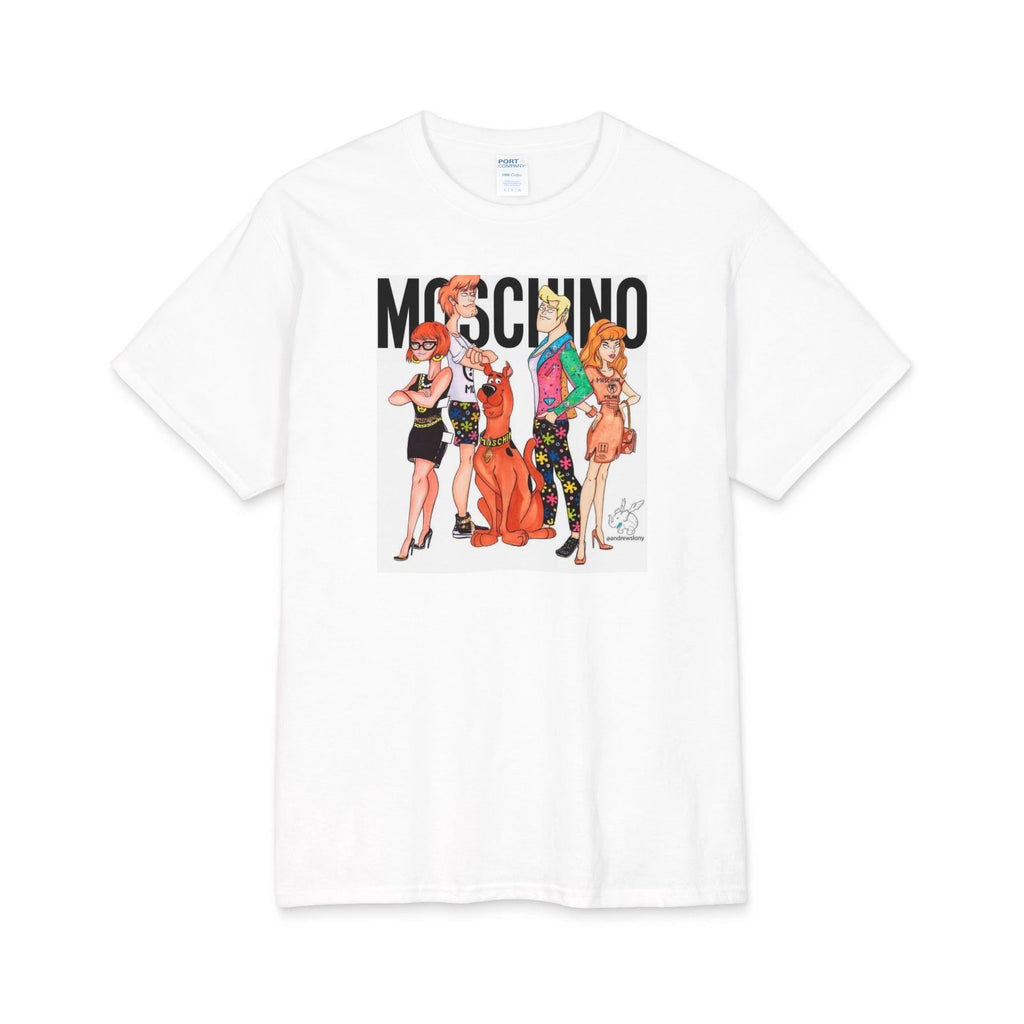 Fashion Illustration Graphic Tee | Moschino Cartoon Characters