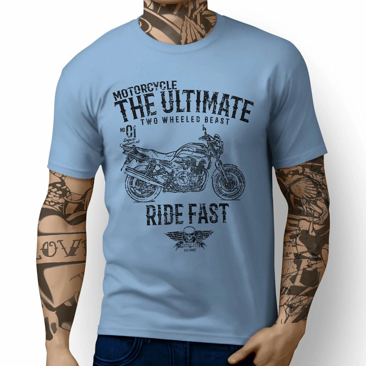JL Ultimate Illustration For A Yamaha XJR1300 Motorbike Fan T-shirt