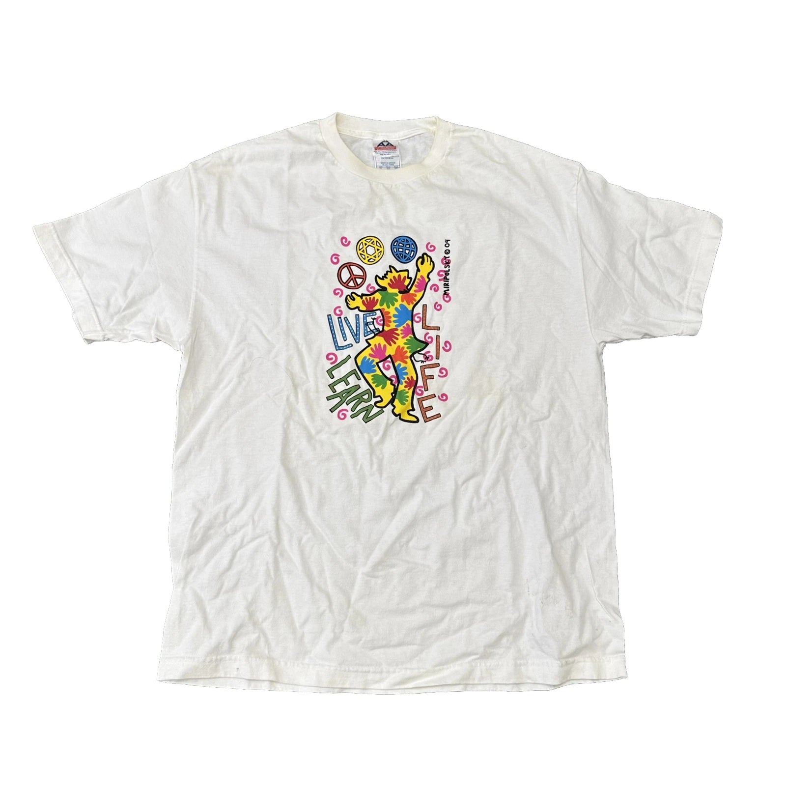 VTG Miripolsky Pop Art T Shirt L’Chaim To Life Telethon Chabad Judaica Jewish