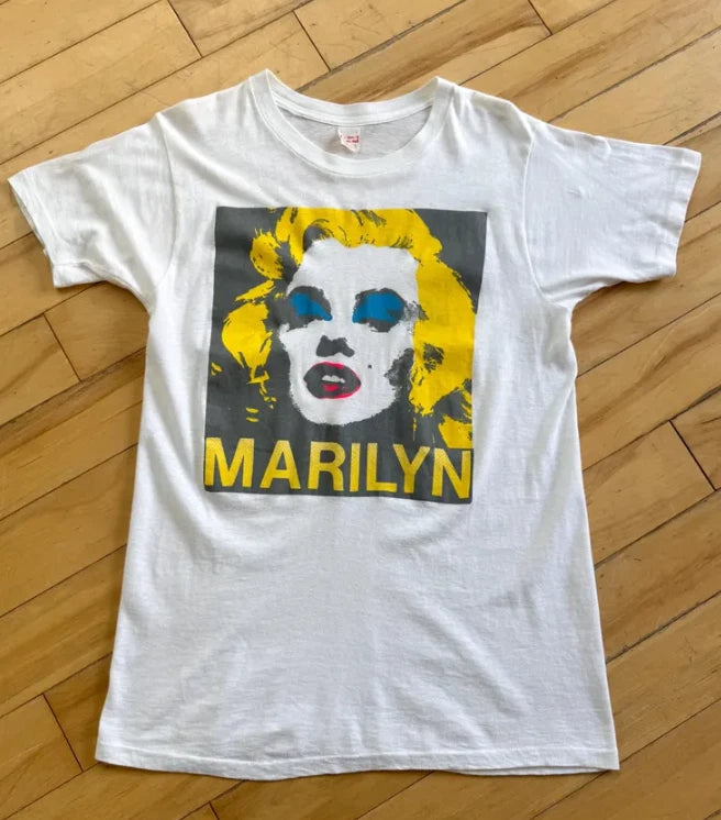 80s Marilyn Monroe Andy Warhol Style Pop Art Portrait T-Shirt