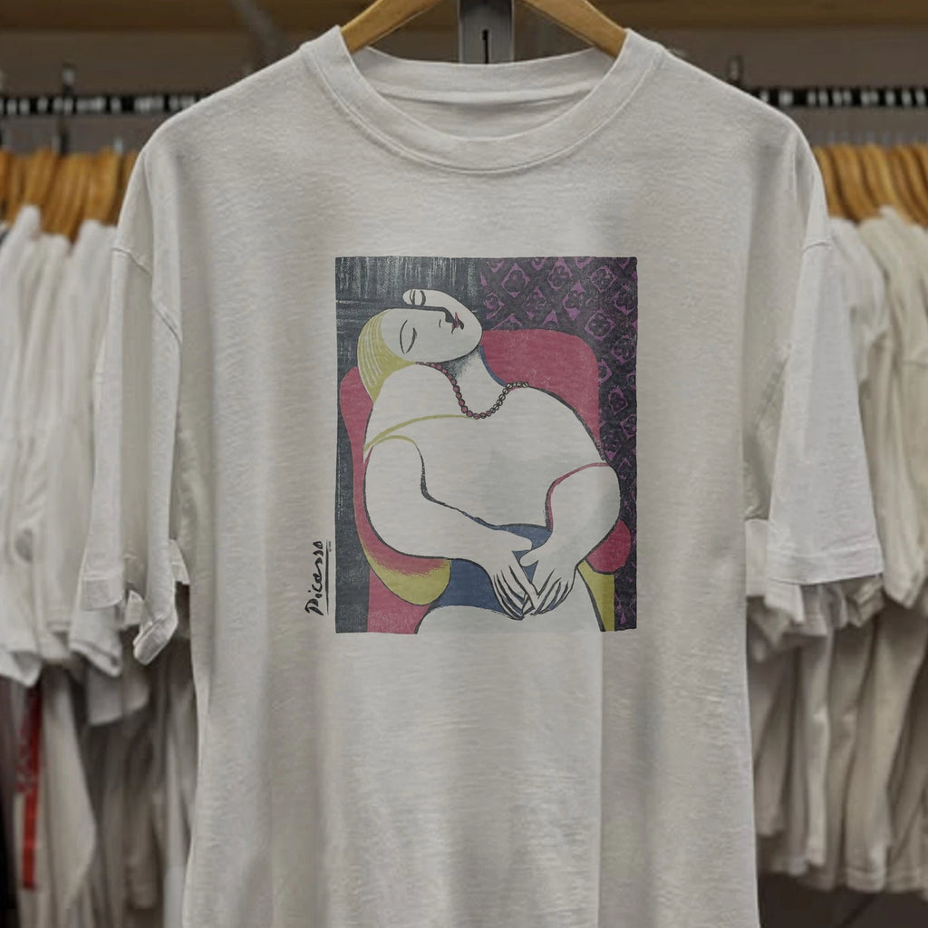 90s Picasso The Dream Washed T-Shirt White XL