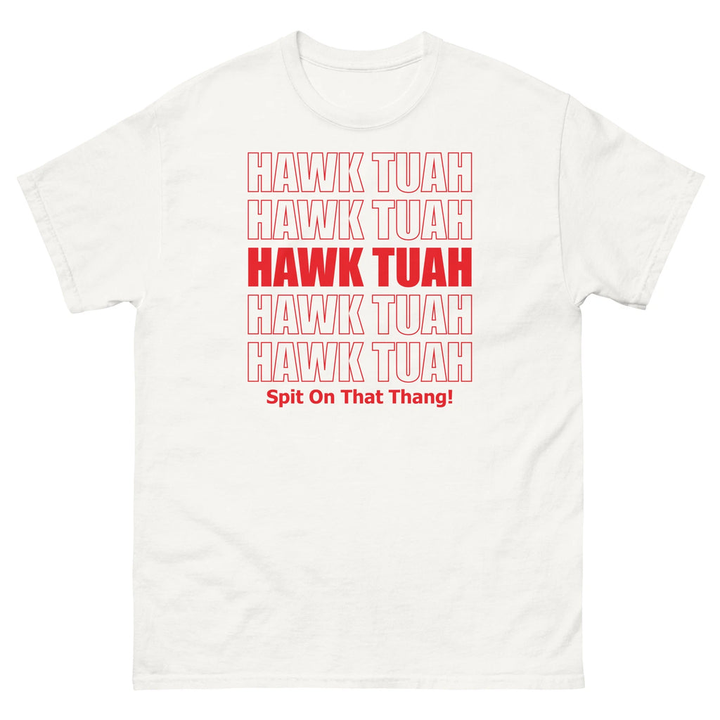 Hawh Tuah Spit on That Thing Internet Video Meme Grocery Bag Unisex Classic Tee