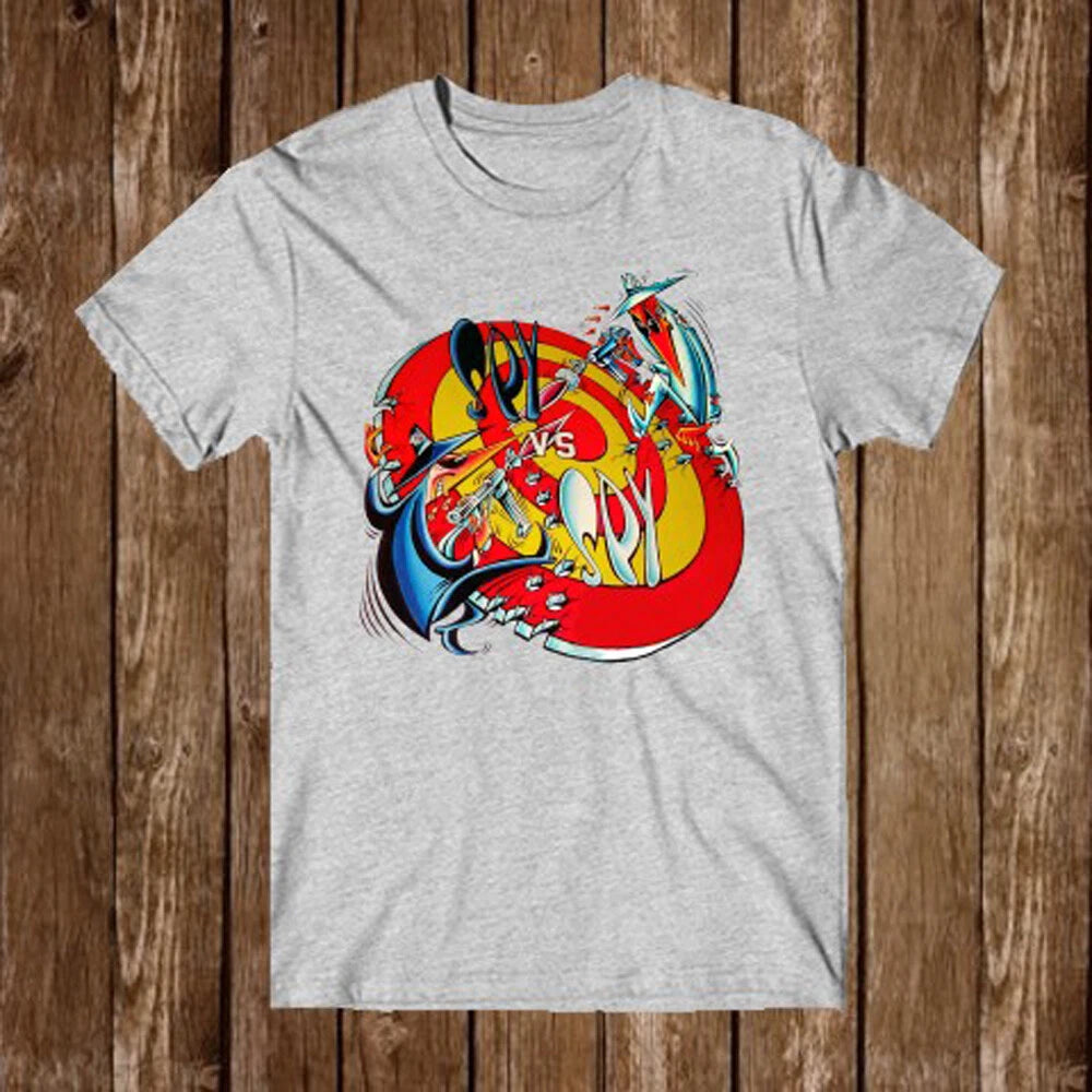 Spy vs Spy Movie Cartoon Men's Grey Size S-5XL