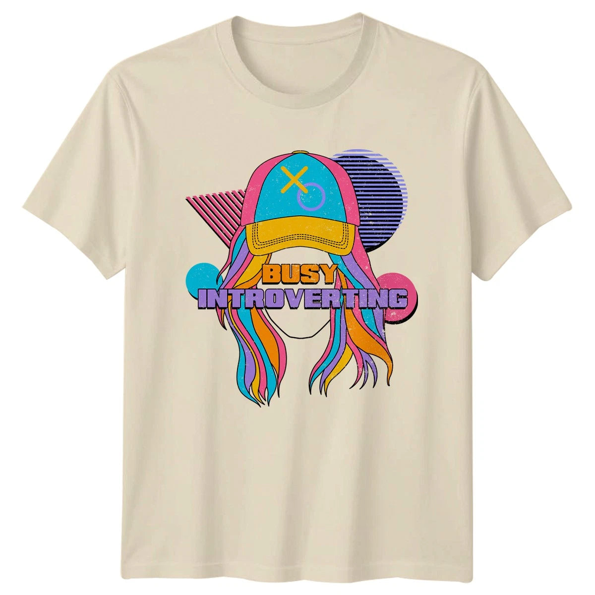 Busy Introverting Womens T-Shirt Retro 90s Style Gift For Her