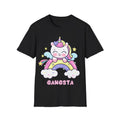Gangsta Ironic Funny T-shirt, Unicorn Sarcastic Shirt Gift,  Softstyle T-Shirt