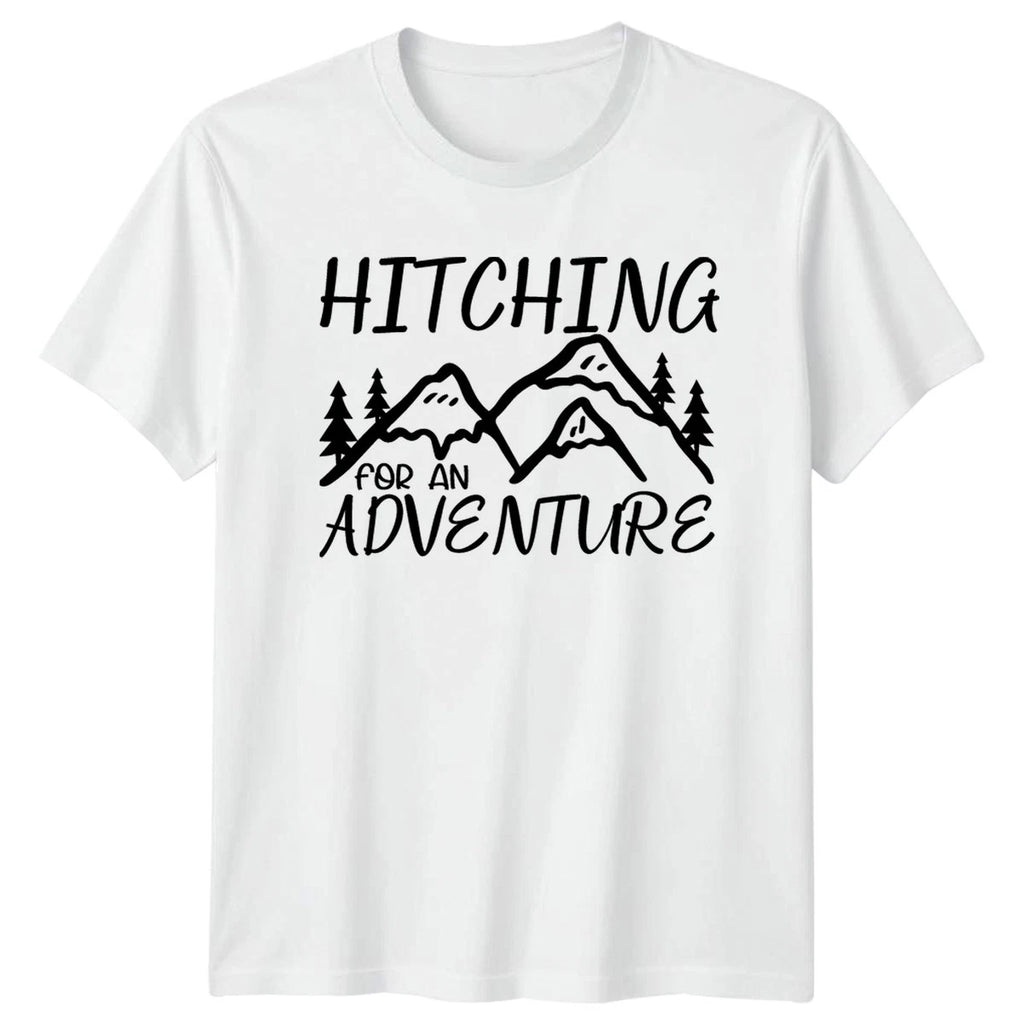 Hitching For An Adventure T-Shirt Camping Adventure Outdoors