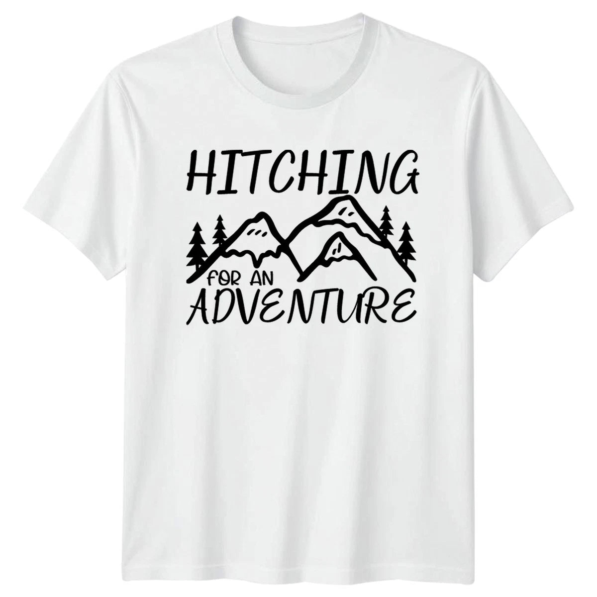 Hitching For An Adventure T-Shirt Camping Adventure Outdoors