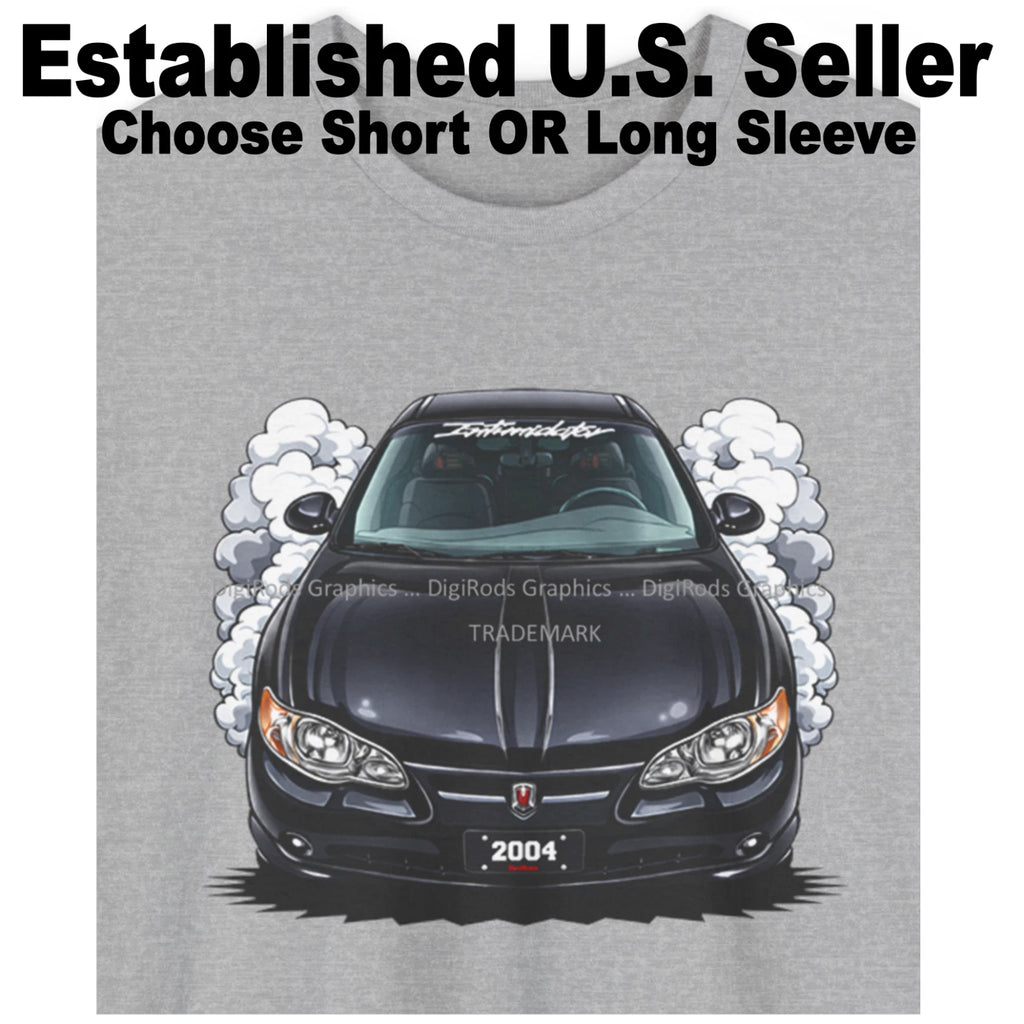 DigiRods Chevy Monte Carlo 2004 Black Intimidator Model Cartoon Car T Shirt
