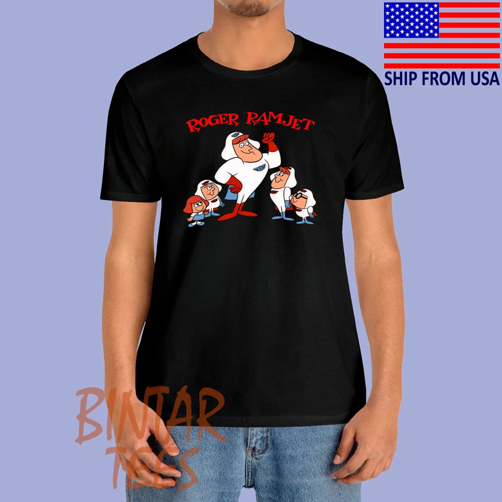 Roger Ramjet Men's Black Size S-5XL