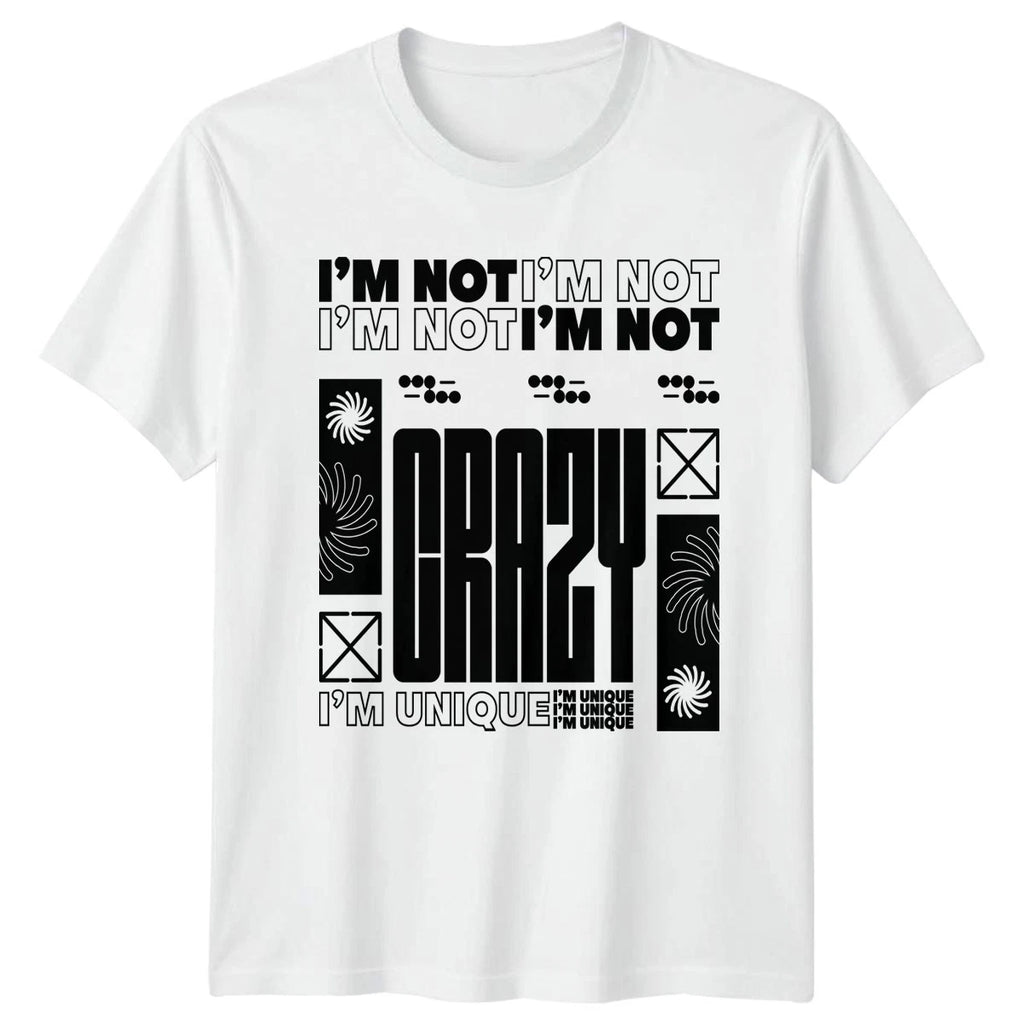 Im Not Im Not Im T-Shirt Brutalist Graphic Sarcastic Gift For Him And Her