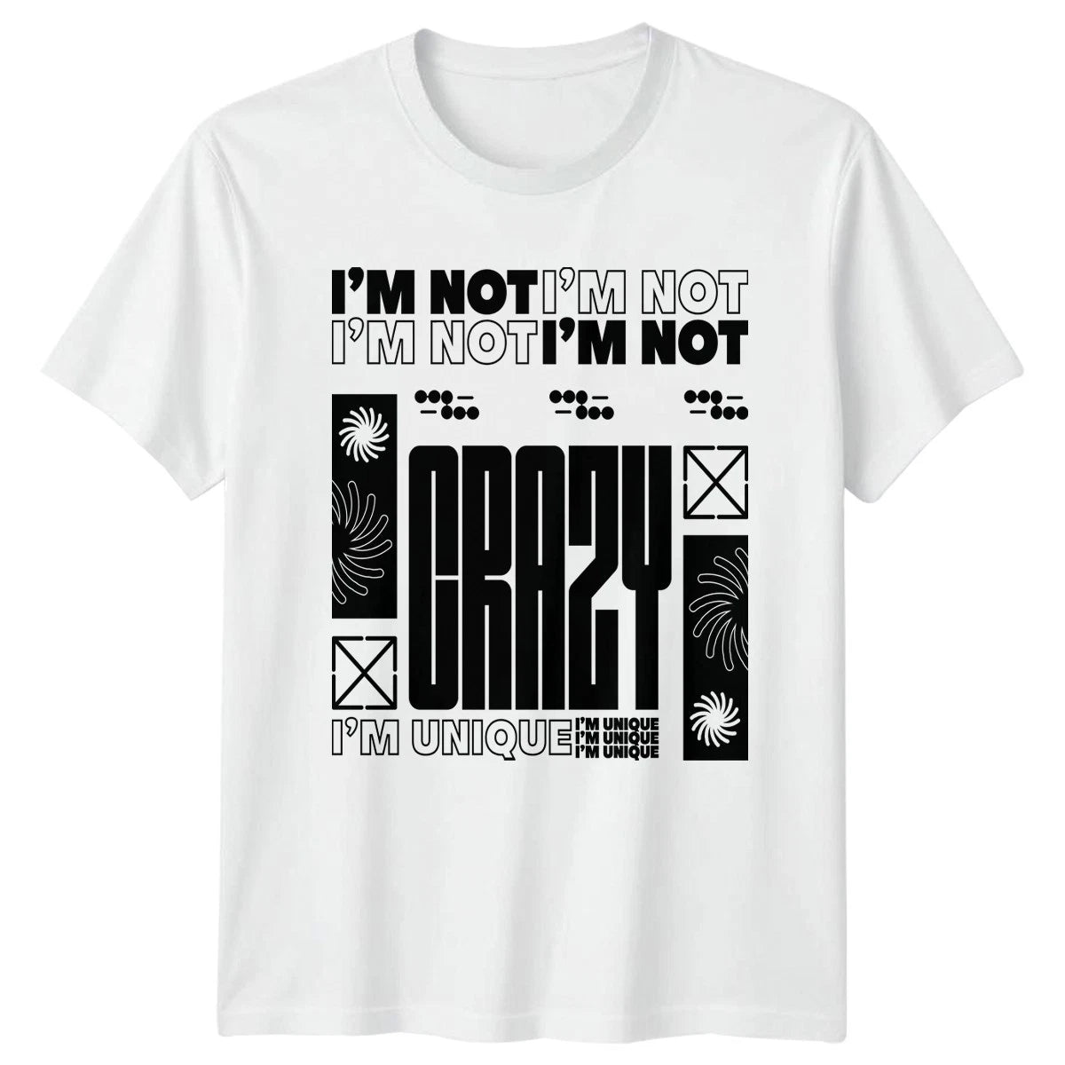 Im Not Im Not Im T-Shirt Brutalist Graphic Sarcastic Gift For Him And Her