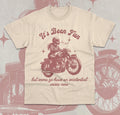 Existential Crisis Motorcycle T-Shirt Vintage Funny Biker Meme Graphic Shirt