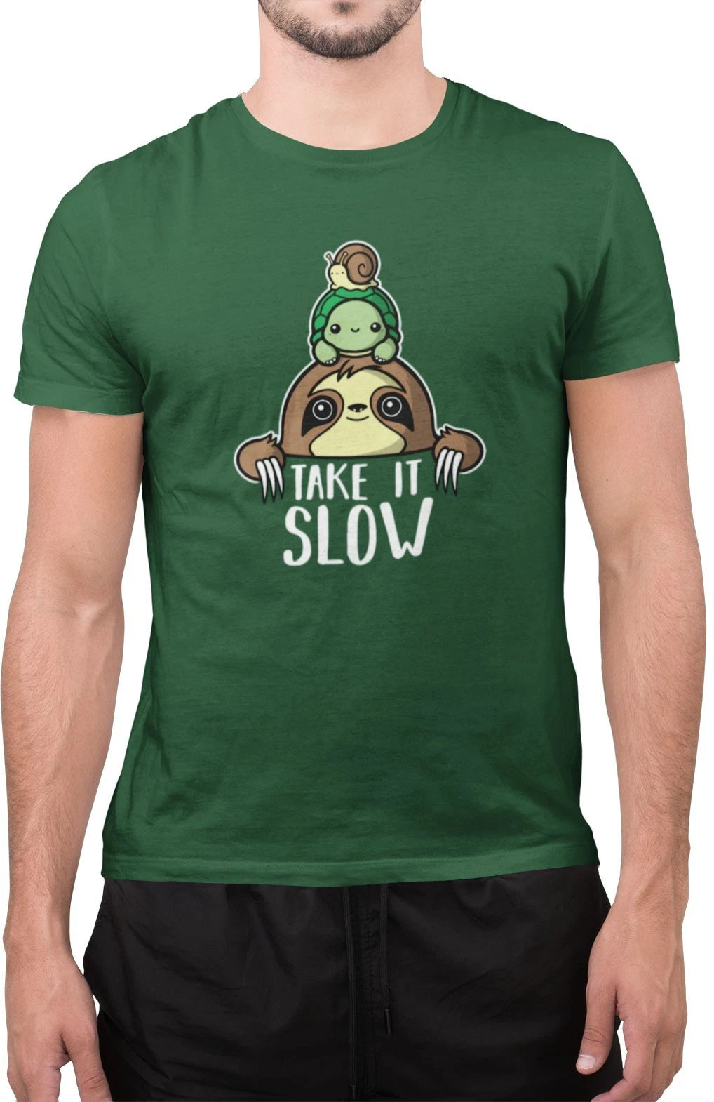 Funny take it Slowly Sloth Turtle Snail Lazy T-Shirt