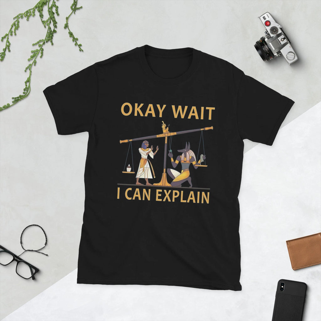 Okay Wait I Can Explain Ancient Egypt Humor Meme T-Shirt